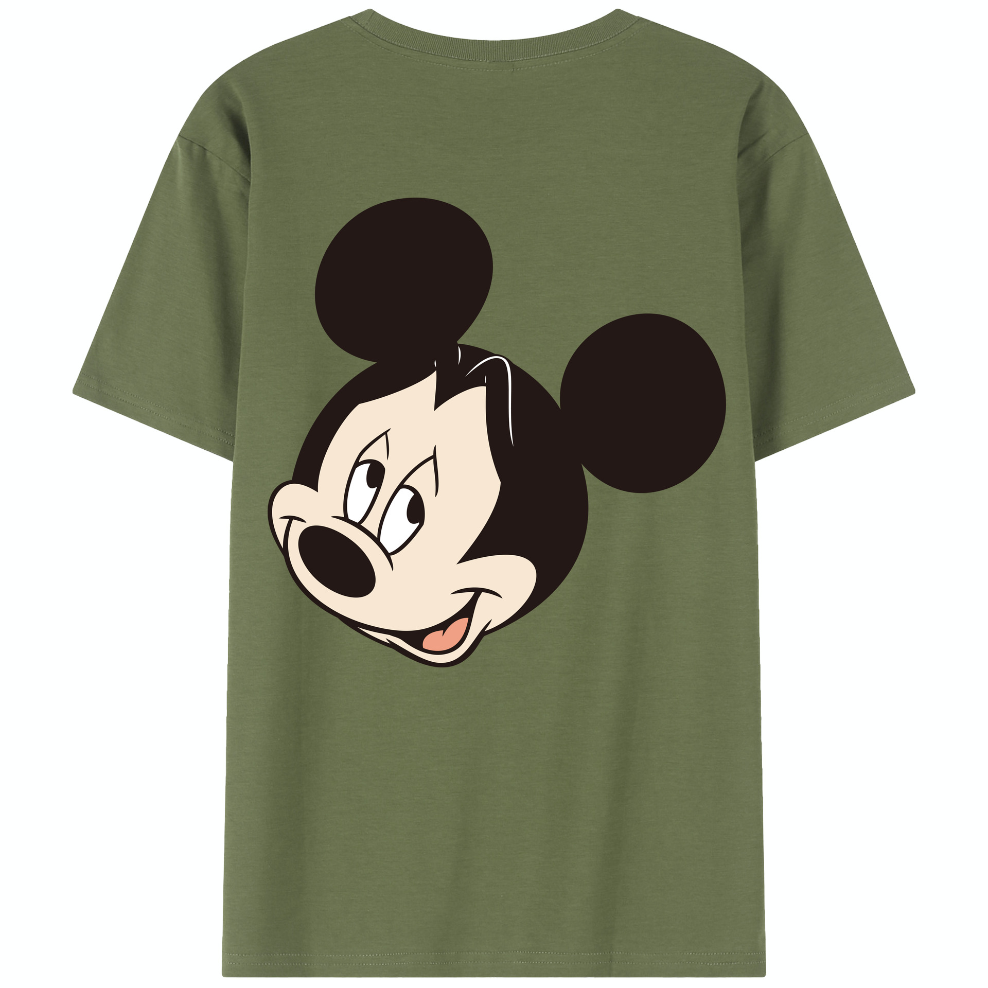 （画像用） ミッキーマウス Mickey Mouse 綿100％半袖Tシャツ（背面プリント）